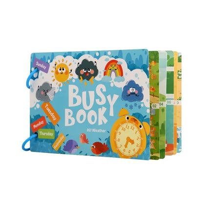 Carte educativă Busy Book, 6 tematici