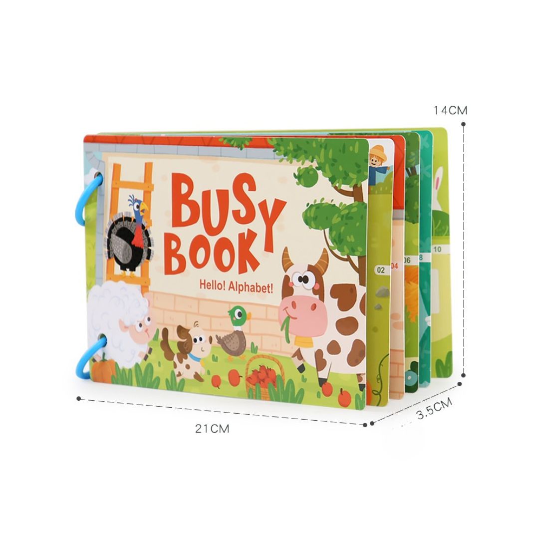 Carte educativă Busy Book, 6 tematici
