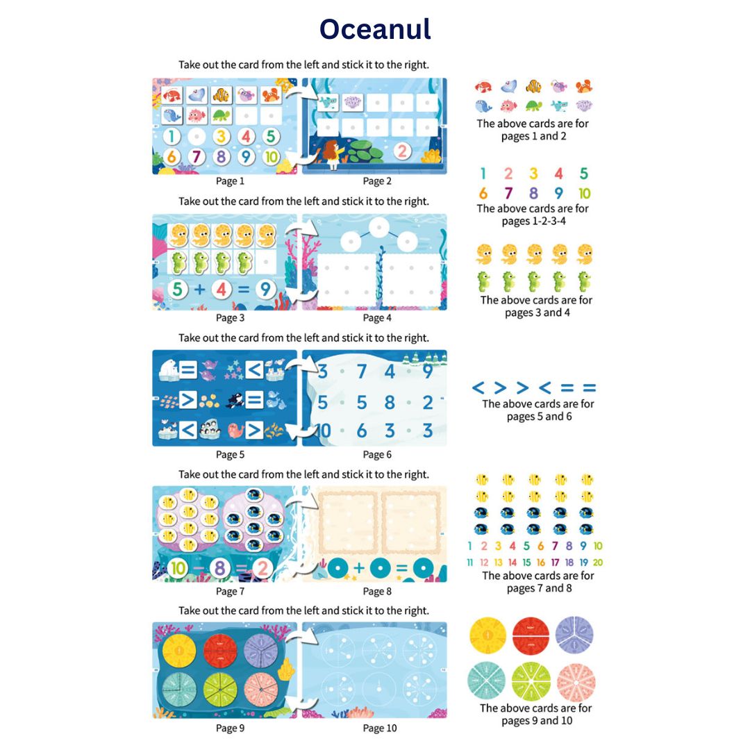 Carte educativă Busy Book, 6 tematici