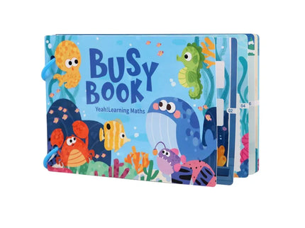 Carte educativă Busy Book, 6 tematici - Bebeboo - Totul pentru copii. Jucării, Hăinuțe, Perne, Mobilier, Textile