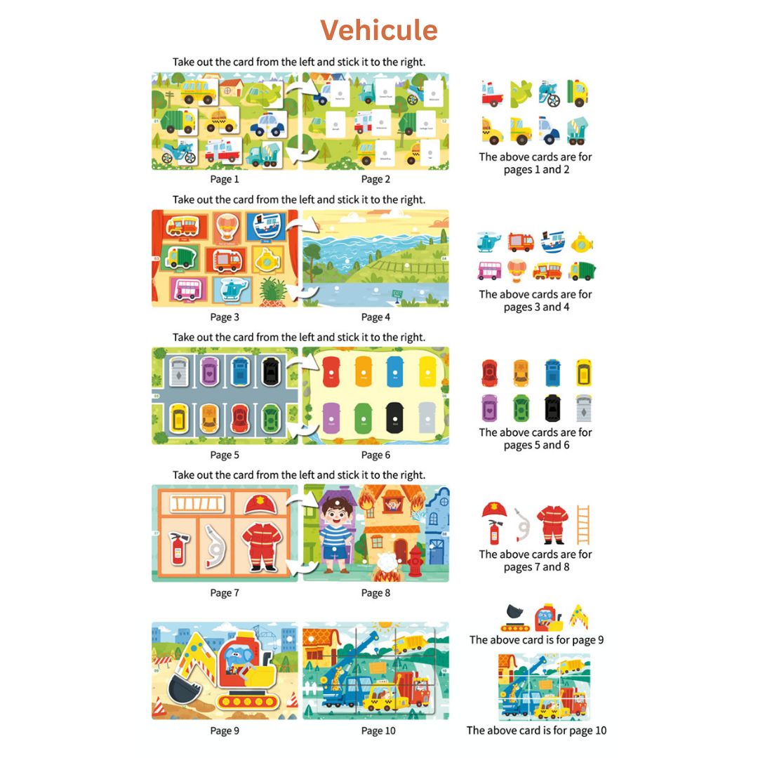 Carte educativă Busy Book, 6 tematici