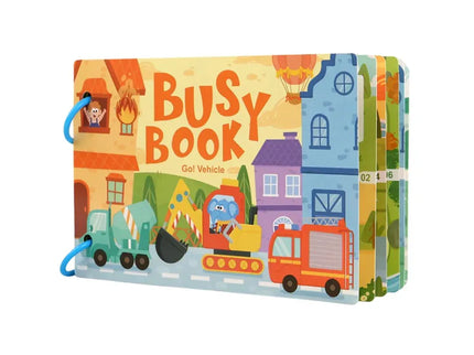 Carte educativă Busy Book, 6 tematici - Bebeboo - Totul pentru copii. Jucării, Hăinuțe, Perne, Mobilier, Textile