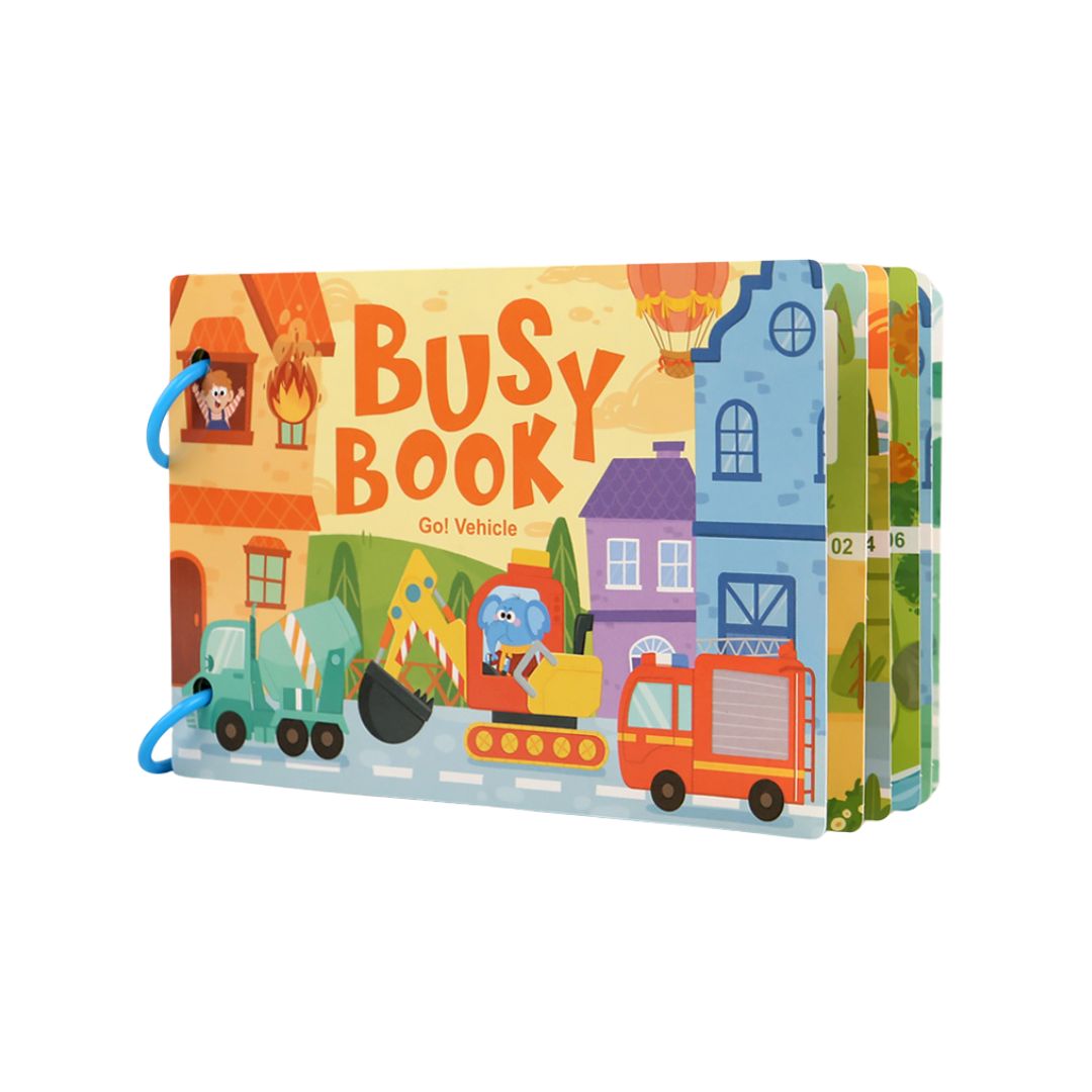 Carte educativă Busy Book, 6 tematici