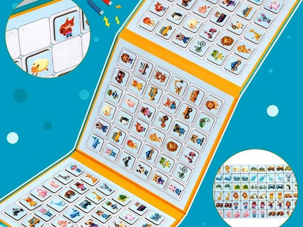 Carte magnetică 3 în 1, joc de memorie și asociere, 108 piese - Bebeboo - Totul pentru copii. Jucării, Hăinuțe, Perne, Mobilier, Textile