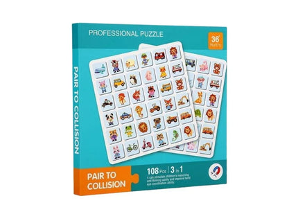 Carte magnetică 3 în 1, joc de memorie și asociere, 108 piese - Bebeboo - Totul pentru copii. Jucării, Hăinuțe, Perne, Mobilier, Textile