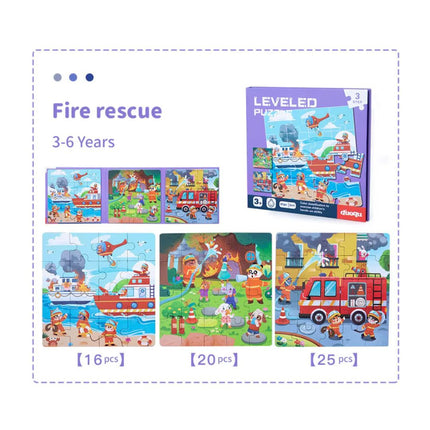 Carte puzzle 3 în 1, 10 tematici variate