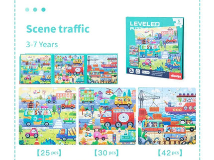 Carte puzzle 3 în 1, 10 tematici variate - Bebeboo - Totul pentru copii. Jucării, Hăinuțe, Perne, Mobilier, Textile