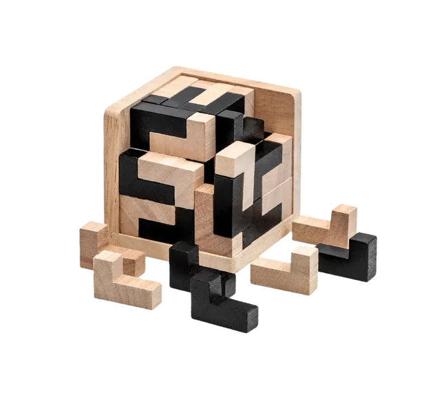 Cub puzzle din lemn, Tetris - Bebeboo - Totul pentru copii. Jucării, Hăinuțe, Perne, Mobilier, Textile