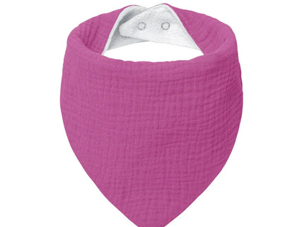 Baveta tip bandana pentru bebelusi, diverse culori, 0 luni+, muselina + bumbac terry