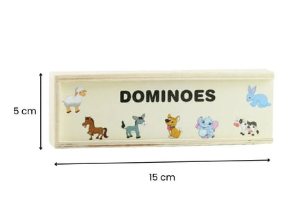 Domino din lemn, 5 tematici, 28 de piese - Bebeboo - Totul pentru copii. Jucării, Hăinuțe, Perne, Mobilier, Textile