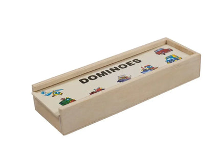 Domino din lemn, 5 tematici, 28 de piese - Bebeboo - Totul pentru copii. Jucării, Hăinuțe, Perne, Mobilier, Textile