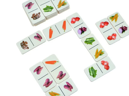Domino din lemn, 5 tematici, 28 de piese - Bebeboo - Totul pentru copii. Jucării, Hăinuțe, Perne, Mobilier, Textile