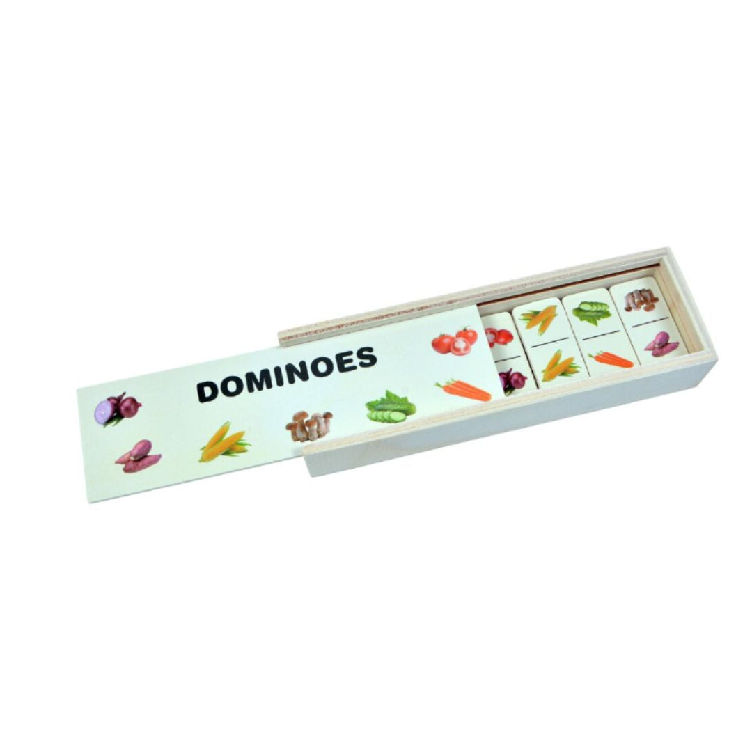 Domino din lemn, 5 tematici, 28 de piese