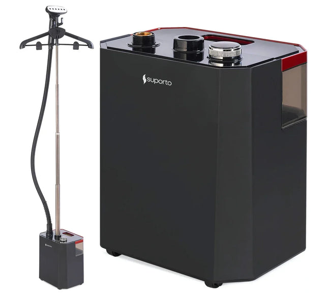 Fier de călcat vertical cu aburi. Steamer model S2 de 2200W cu 3 trepte de putere. Statie de calcat profesionala pentru hainele copiilor, fara mirosuri si fara cute. Rezervor aparat 2.9 L, pentru 64 min de lucru, 45g/min abur continuu - Bebeboo - Totul pentru copii. Jucării, Hăinuțe, Perne, Mobilier, Textile