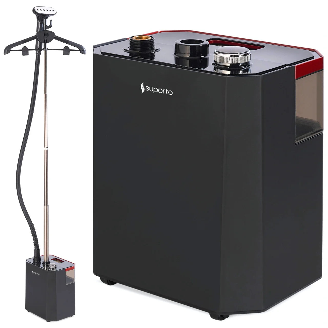 Fier de călcat vertical cu aburi. Steamer model S2 de 2200W cu 3 trepte de putere. Statie de calcat profesionala pentru hainele copiilor, fara mirosuri si fara cute. Rezervor aparat 2.9 L, pentru 64 min de lucru, 45g/min abur continuu