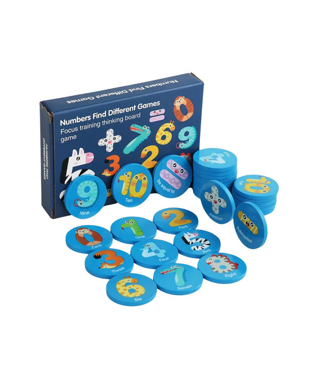 Găsește numerele pereche, Joc de memorie, 28 piese