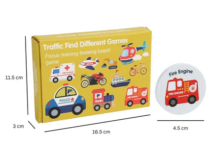 Găsește vehiculele pereche, Joc de memorie, 24 piese - Bebeboo - Totul pentru copii. Jucării, Hăinuțe, Perne, Mobilier, Textile