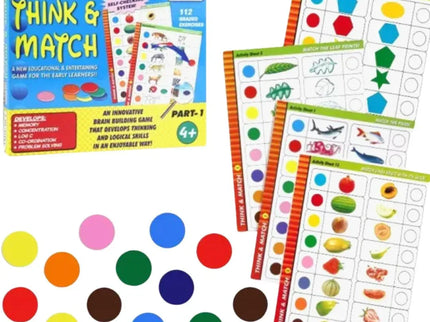 Joc Montessori - Gândește și potrivește Partea 1 - Bebeboo - Totul pentru copii. Jucării, Hăinuțe, Perne, Mobilier, Textile