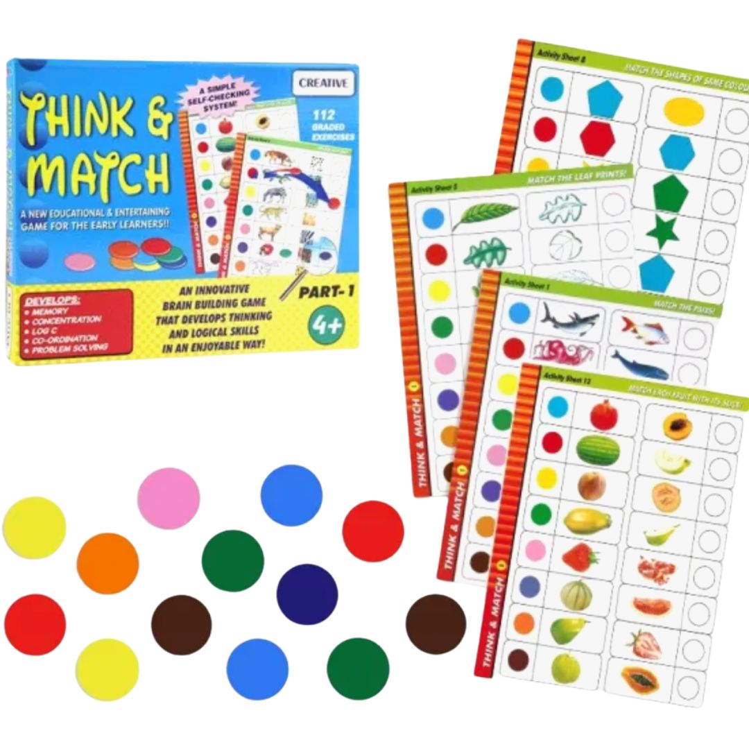 Joc Montessori - Gândește și potrivește Partea 1