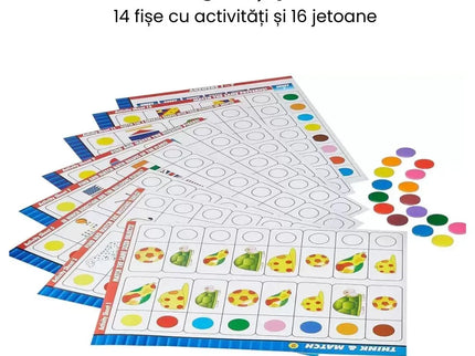 Joc Montessori - Gândește și potrivește Partea 2 - Bebeboo - Totul pentru copii. Jucării, Hăinuțe, Perne, Mobilier, Textile