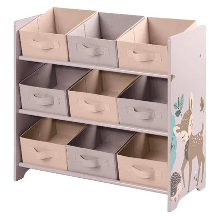 Raft Jucării Copii cu Motiv Pădure & Animale