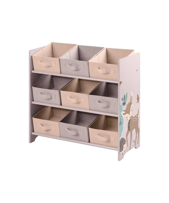 Raft Jucării Copii cu Motiv Pădure & Animale