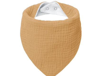 Baveta tip bandana pentru bebelusi, diverse culori, 0 luni+, muselina + bumbac terry