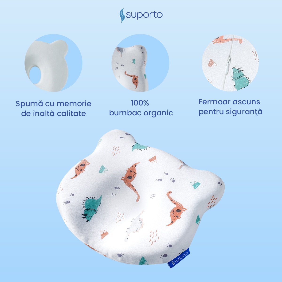 HUSA de schimb / Fata de perna - pentru Perna Bebelusi impotriva Plagiocefaliei - Bumbac 100%