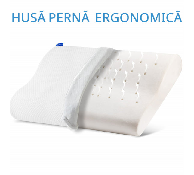 HUSA de schimb / Fata de Perna - pentru Perna ergonomica hipoalergenică