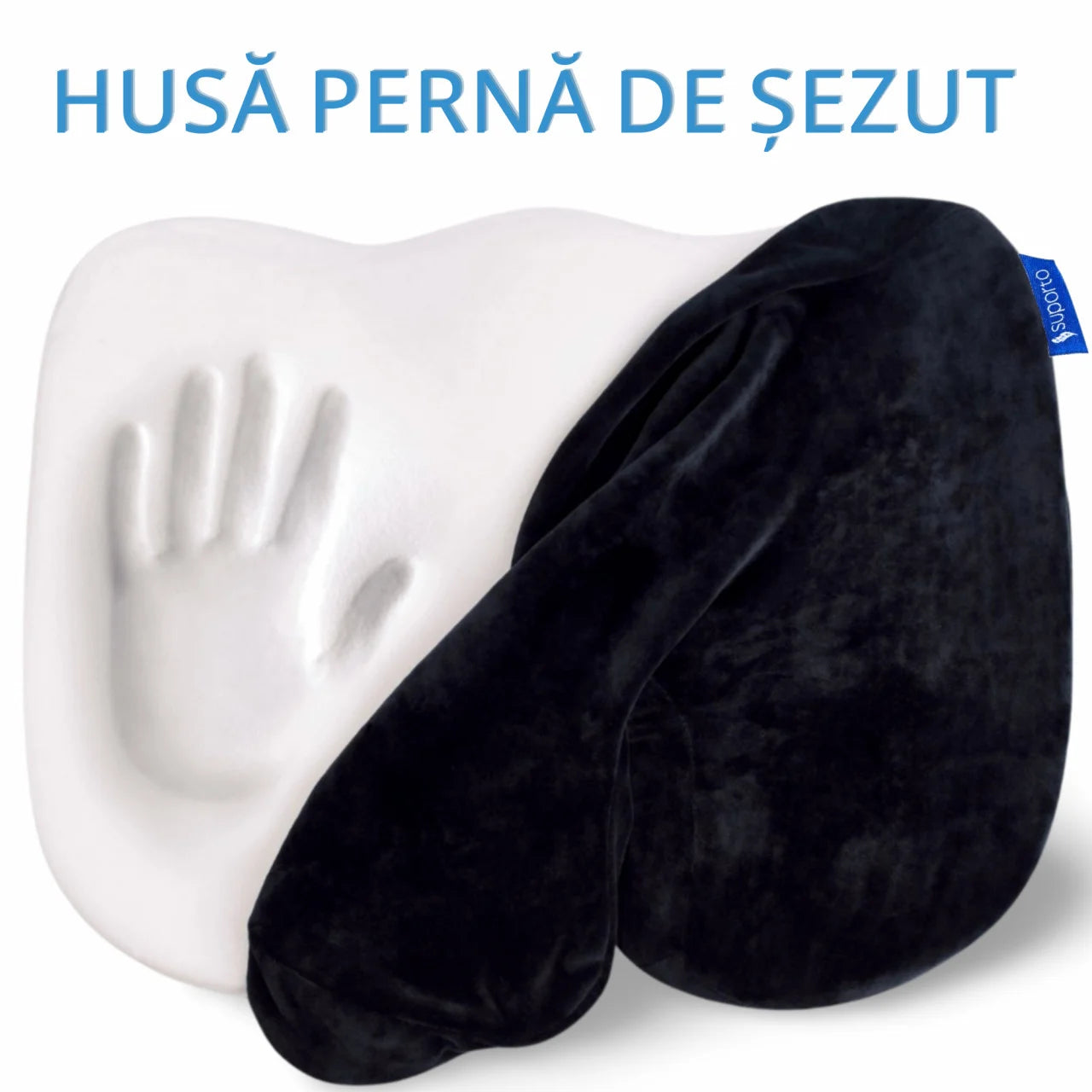 Husa de schimb - Perna de șezut pentru gravide | Perna Ortopedica Sezut Coccis din Spuma cu Memorie
