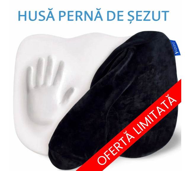 Husa de schimb - Perna de șezut pentru gravide | Perna Ortopedica Sezut Coccis din Spuma cu Memorie - Bebeboo - Totul pentru copii. Jucării, Hăinuțe, Perne, Mobilier, Textile