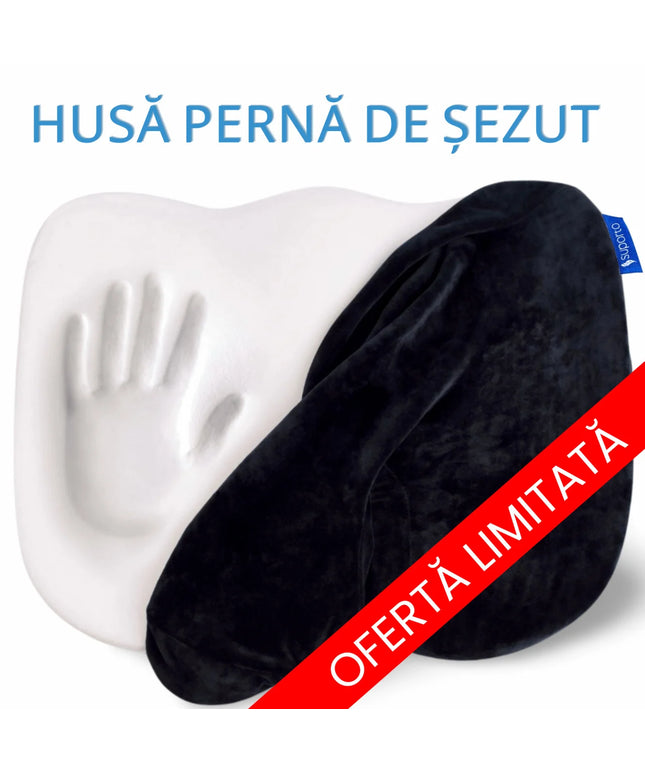 Husa de schimb - Perna de șezut pentru gravide | Perna Ortopedica Sezut Coccis din Spuma cu Memorie