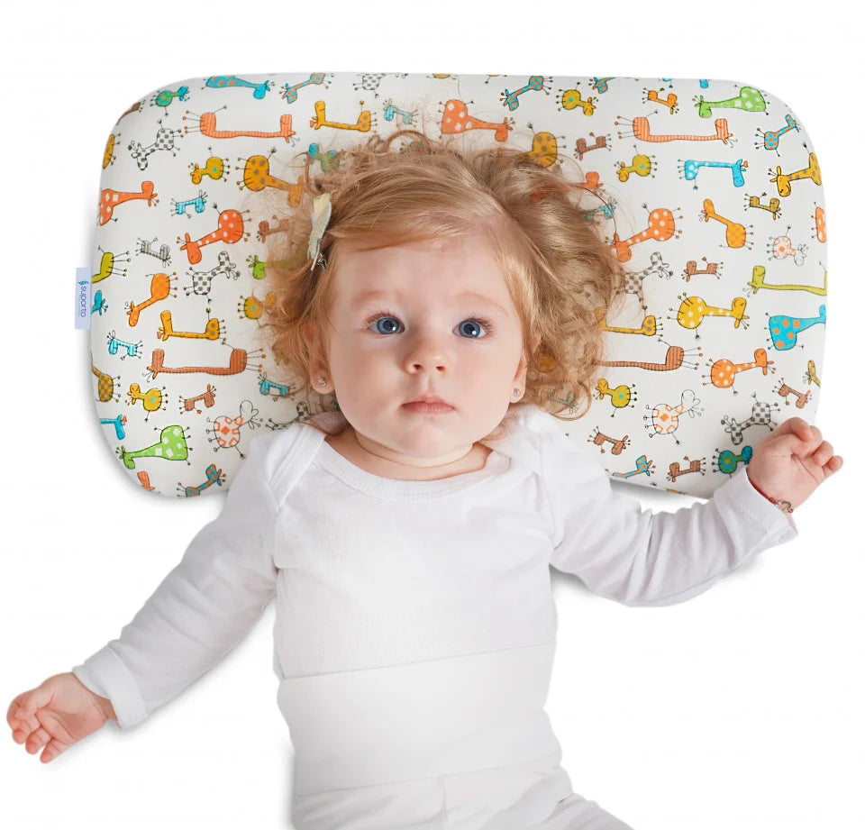 HUSA de schimb / Fata de perna pentru Perna ortopedica Baby nou nascuti 8-24 luni | Multicolora cu animalute