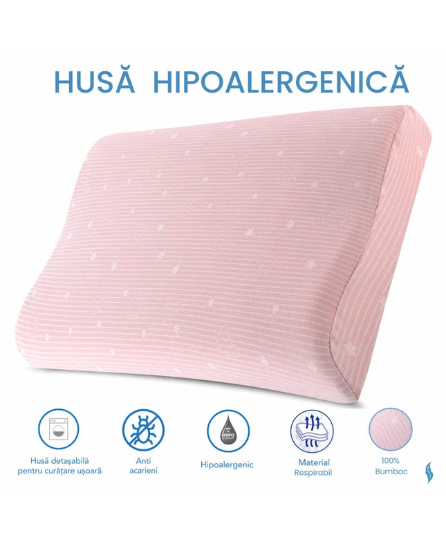 HUSA de schimb / Fata de perna - pentru Perna Copii Toddler - Roz - Bumbac 100%