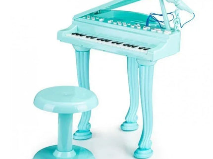 Pian cu microfon Ecotoys HC490481 - Turcoaz - Bebeboo - Totul pentru copii. Jucării, Hăinuțe, Perne, Mobilier, Textile