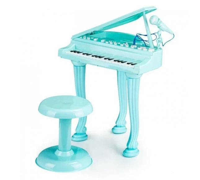 Pian cu microfon Ecotoys HC490481 - Turcoaz - Bebeboo - Totul pentru copii. Jucării, Hăinuțe, Perne, Mobilier, Textile