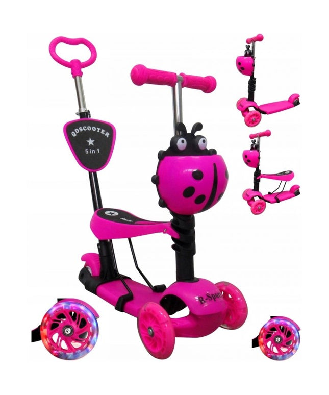 Trotineta 5 in 1 R-Sport H3 - Roz
