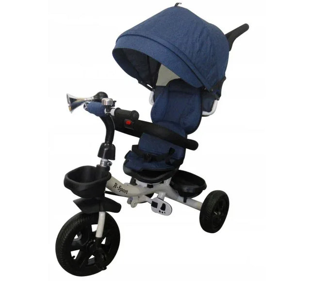 Tricicleta cu pedale 3 in 1 R-Sport T4 - Blue Jeans - Bebeboo - Totul pentru copii. Jucării, Hăinuțe, Perne, Mobilier, Textile