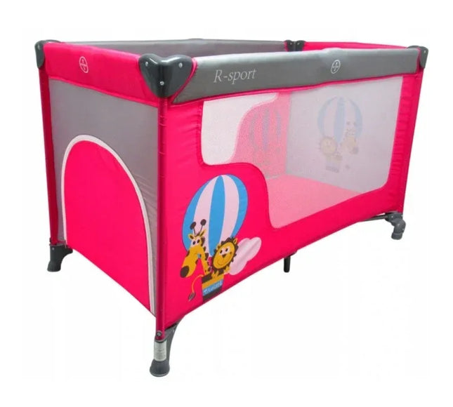 Patut pliabil R-Sport K2 - Roz - Bebeboo - Totul pentru copii. Jucării, Hăinuțe, Perne, Mobilier, Textile