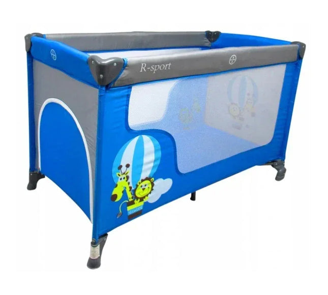 Patut pliabil R-Sport K2 - Albastru - Bebeboo - Totul pentru copii. Jucării, Hăinuțe, Perne, Mobilier, Textile