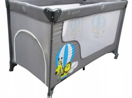 Patut pliabil R-Sport K2 - Gri - Bebeboo - Totul pentru copii. Jucării, Hăinuțe, Perne, Mobilier, Textile