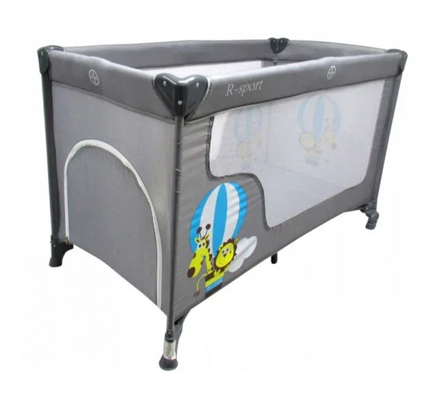 Patut pliabil R-Sport K2 - Gri - Bebeboo - Totul pentru copii. Jucării, Hăinuțe, Perne, Mobilier, Textile