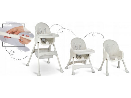 Scaun de masa 3 in 1 Ricokids Milo - Gri