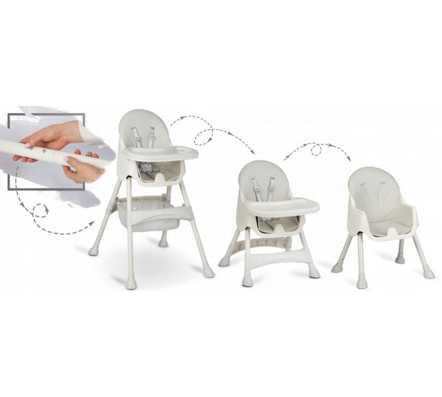Scaun de masa 3 in 1 Ricokids Milo - Gri