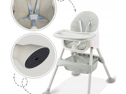 Scaun de masa 3 in 1 Ricokids Milo - Gri