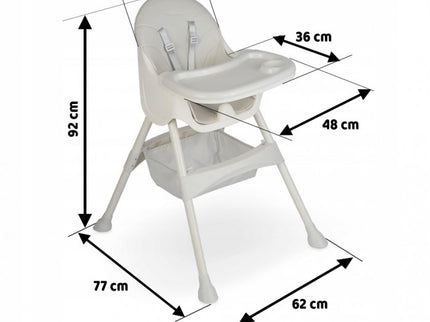 Scaun de masa 3 in 1 Ricokids Milo - Gri