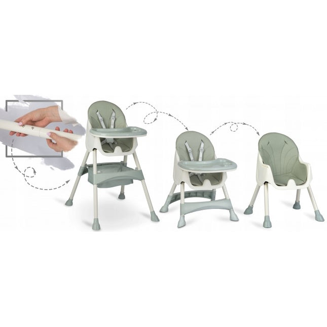 Scaun de masa 3 in 1 Ricokids Milo - Verde