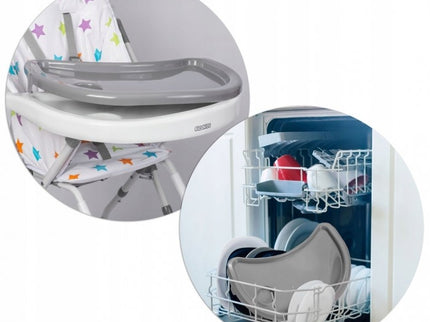 Scaun de masa Ricokids Eldo - Gri - Alb - Stele