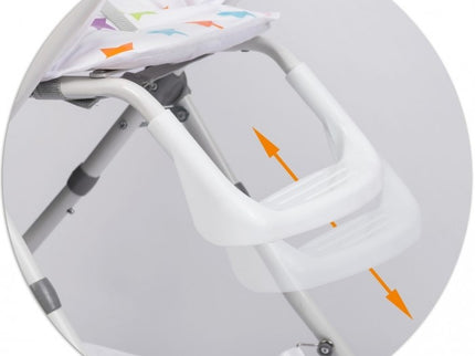 Scaun de masa Ricokids Eldo - Gri - Alb - Stele