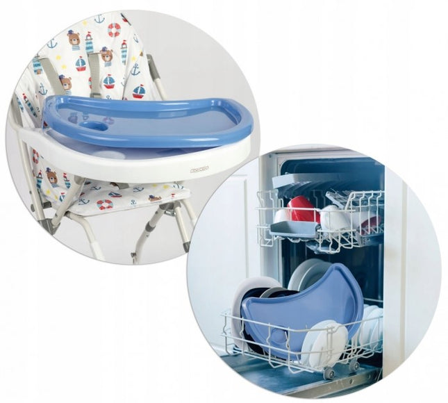 Scaun de masa Ricokids Eldo - Alb - Albastru